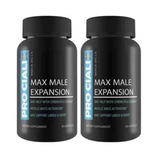 Pro Cialix Max Male Expansion Natural Dietary Supplement (120 Capsules) 2-Pack
