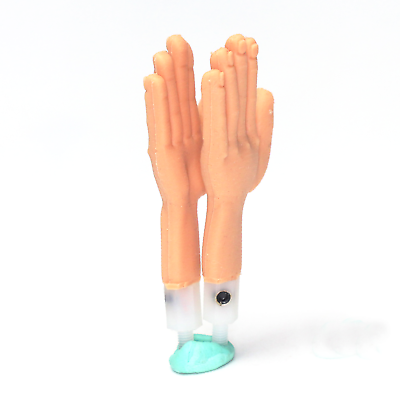 Articulated Hand Armature for Stopmotion Animation with movable stainless  steel fingers and ball and socket joints in the wrists
