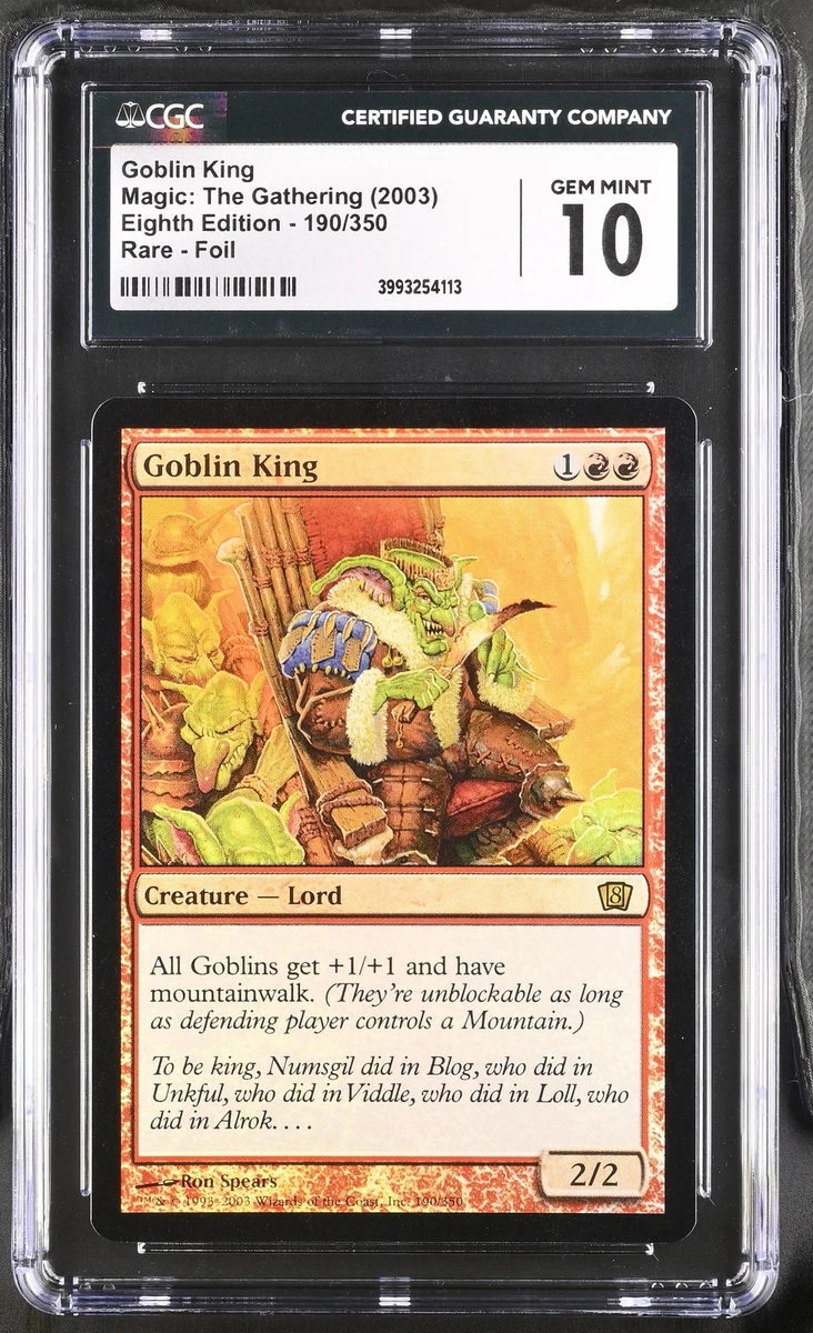 Goblin King Magic: The Gathering Individual Trading Card Games for