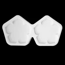 TWIN Hibiscus Coaster Silicone Mold AU