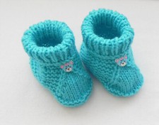 handgestrickte Babyschuhe, Baby - Chucks,  Sohlenlänge ca. 10 cm, Handarbeit
