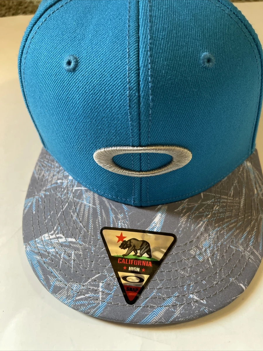 Oakley California High Snap Snapback Hat Cap Teal Brand New Tags