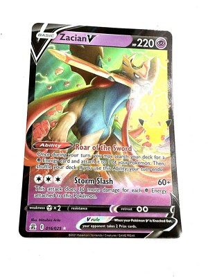 Zacian V 016/025 Celebrations Pokemon TCG - Ultra Rare Holo NM
