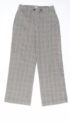 Pimkie Damen kariert Polyestermischung Hose Größe 10 L30 in