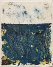 No.981 Original Abstract Modern Minimal Urban Textured Painting By K.A.Davis