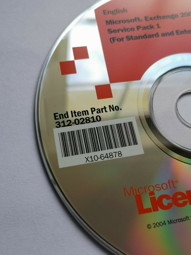 Microsoft Licensing 2004 Servers Applications 312-02810 Exchange 2003 SP1 Vintag - 第 3/3 張圖片