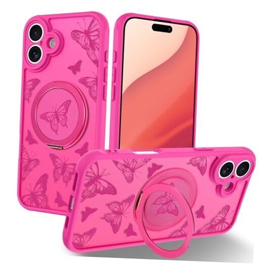 Case (Compatible with MagSafe) for iPhone 16 Plus Hot Pink Case (Compatible with MagSafe) for iPhone 16 Plus Hot Pink