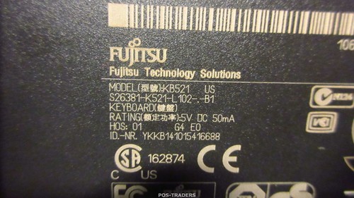 Fujitsu KB521 US S26381-K521-L102-B1 USB QWERTY Keyboard White Weiss Tastatur - Bild 3 von 3