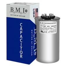 USA Replacement 65 + 5 MFD Dual Run Capacitor 440V / 370v Round (CON-65/5-450)