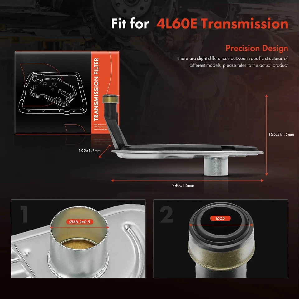 Filtro de transmisión automática para Chevrolet Corvette 1997 1998 1999 2000-2007 Foto 4 de 4