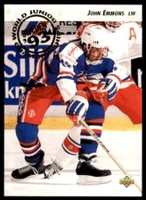 1992-93 Upper Deck John Emmons Rookie USA #608