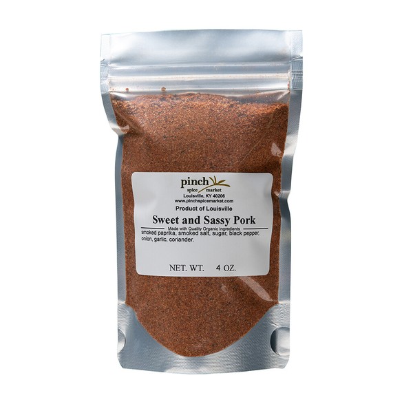 Condimento orgánico dulce y atrevido de cerdo