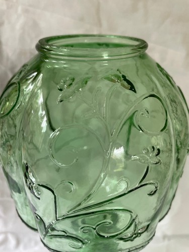 Grand porte-chandelier vintage Italie Empoli MCM vert - Photo 3 sur 9