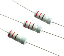 40pcs Metal Oxide Resistor  220 Ohm, 1W, Non-inductive, 1 watt, +/-10%, 11 x 4mm