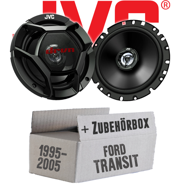 Jvc Lautsprecher FüR Ford Transit Front Heck 16Cm 2-Wege Koax Boxen Einbauset-image