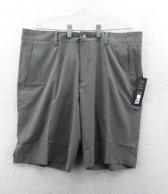 Black Clover Shorts Mens 34 Gray Golf Tennis Performance Beach Preppy Short New