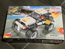 BanBao Turbo Power Pull-Back Action Item: 8622 Dragster 128 Pieces Brand New