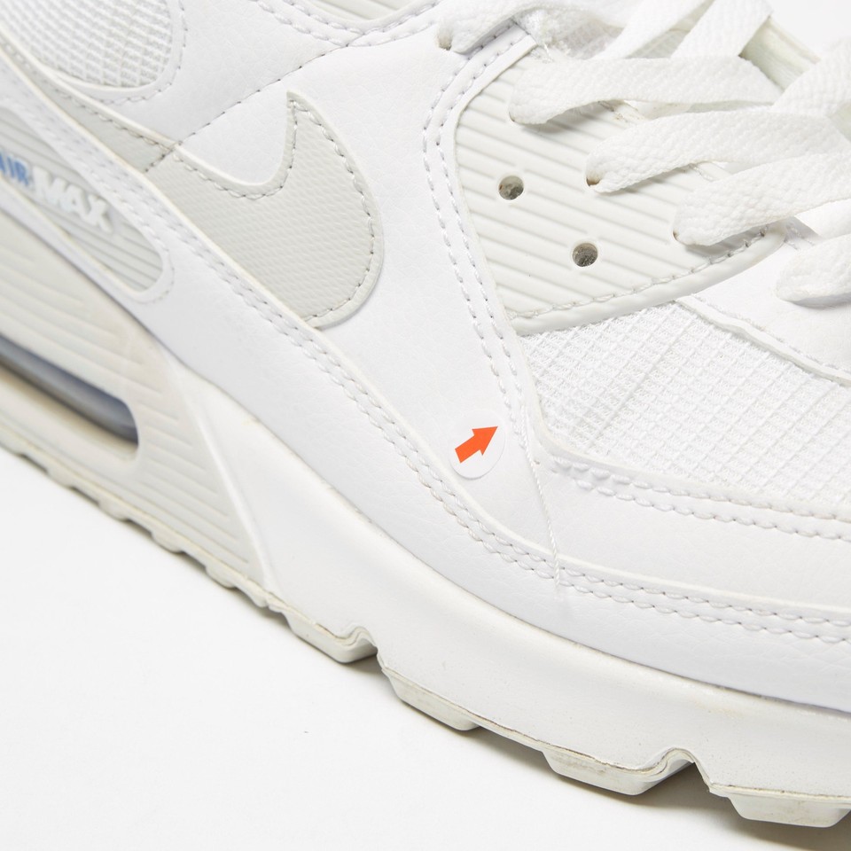 NIKE Air Max 90 Men's White/Grey SIZE 10 Trainers eBay