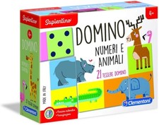 Clementoni 16121 Sapientino Domino Numeri e Animali