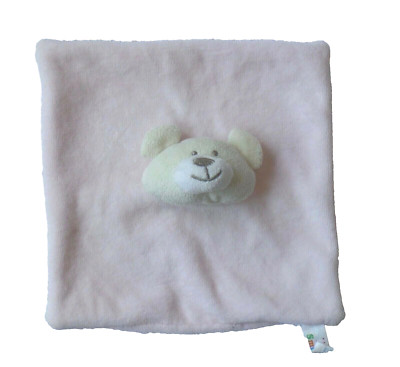 Schmusetuch Smily rosa Bär Teddy Bear Teddybär Bärchen Schnuffeltuch Kuscheltuch
