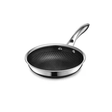 New HexClad Hybrid Nonstick 7-Inch Fry Pan  Stay-Cool Handle  Dishwasher and