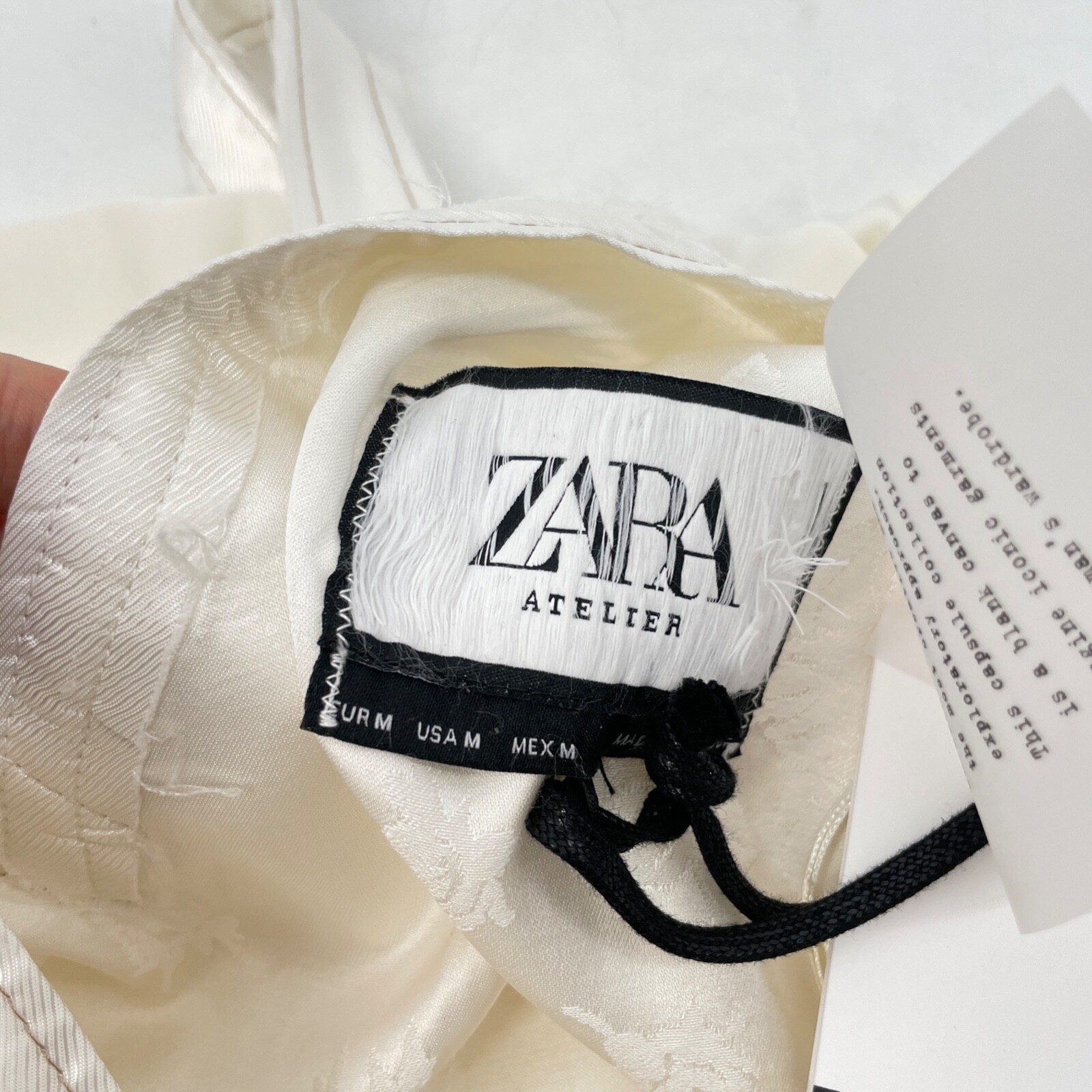 NEW Zara Atelier women's M Studded Dress Limited Edition white sleeveless $349 image 6