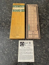 Vtg 1967 Pleasantime Continuous Track Two Lane Cribbage Board Pacific Game Co.