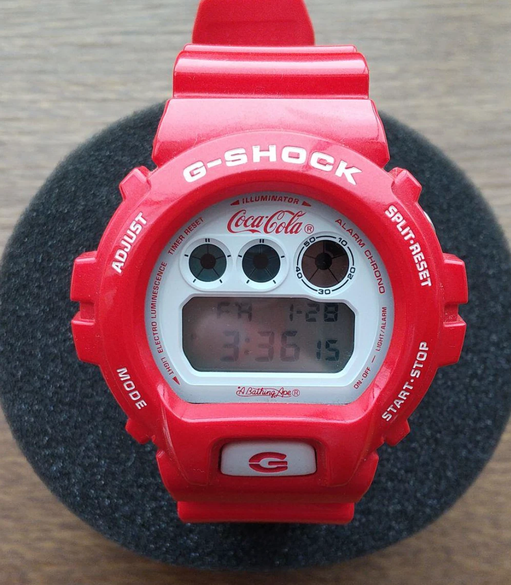 Casio G-shock Bape Coca Cola watch DW6900FS Red Bathing Ape Coke