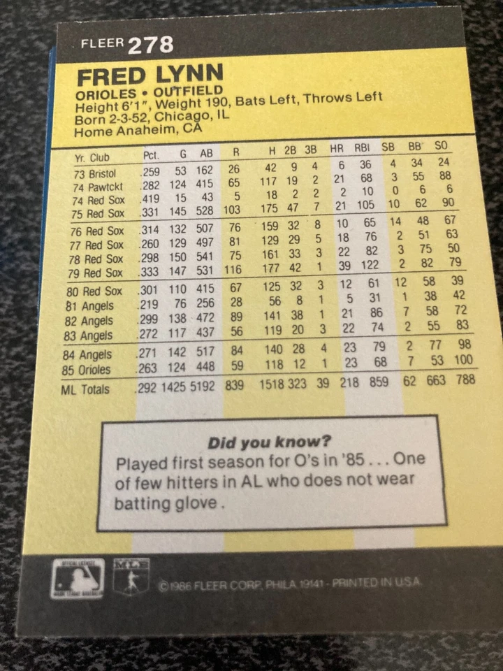 1986 FLEER BASEBALL BASE AND UPDATES CARDS YOU PICK - Image 2 of 2