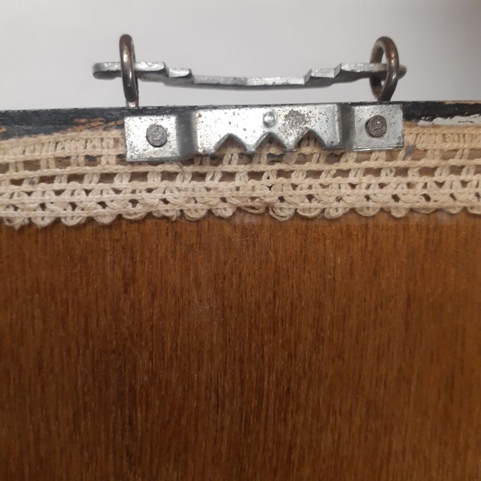 Asian Shell Art Shadow Box 13½x6x1⅛" Birds & Flowers Back Frame eBay