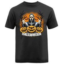 Halloween Costume Spooky Witches Pumpkin Ghost Graphic T-shirt