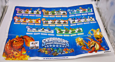 Skylanders Spyro's Adventure Character Poster Checklist de tous les ...