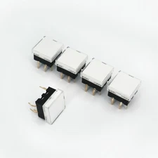 5Pcs Square 13.4*13.4mm 6Pin With LED Momentary SPST Mini Push Button Switch
