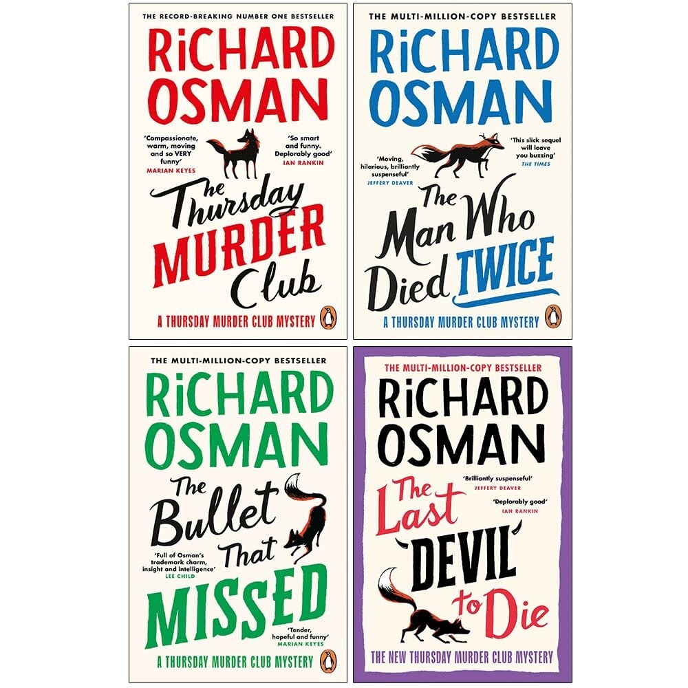 Richard Osman Collection 4 Books Set The Thursday Murder Club, The Man Who Died