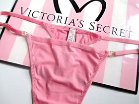 VICTORIA'S SECRET DREAM ANGELS Adjustable Thong Panty VS Pink Roses S M L XL NWT