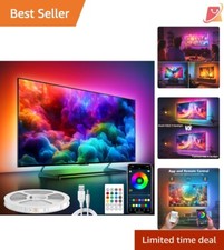 LED TV Backlight 37-70in USB App Control Music Sync Multi-Color Home Decor