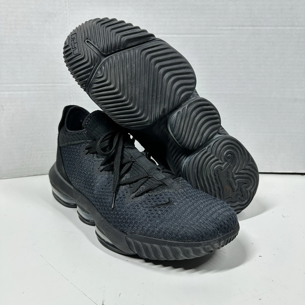 Nike LeBron  16 Low Triple Black 2019 Men’s shoes 7.5 Nike LeBron 16 Low Triple Black | eBay main image 2