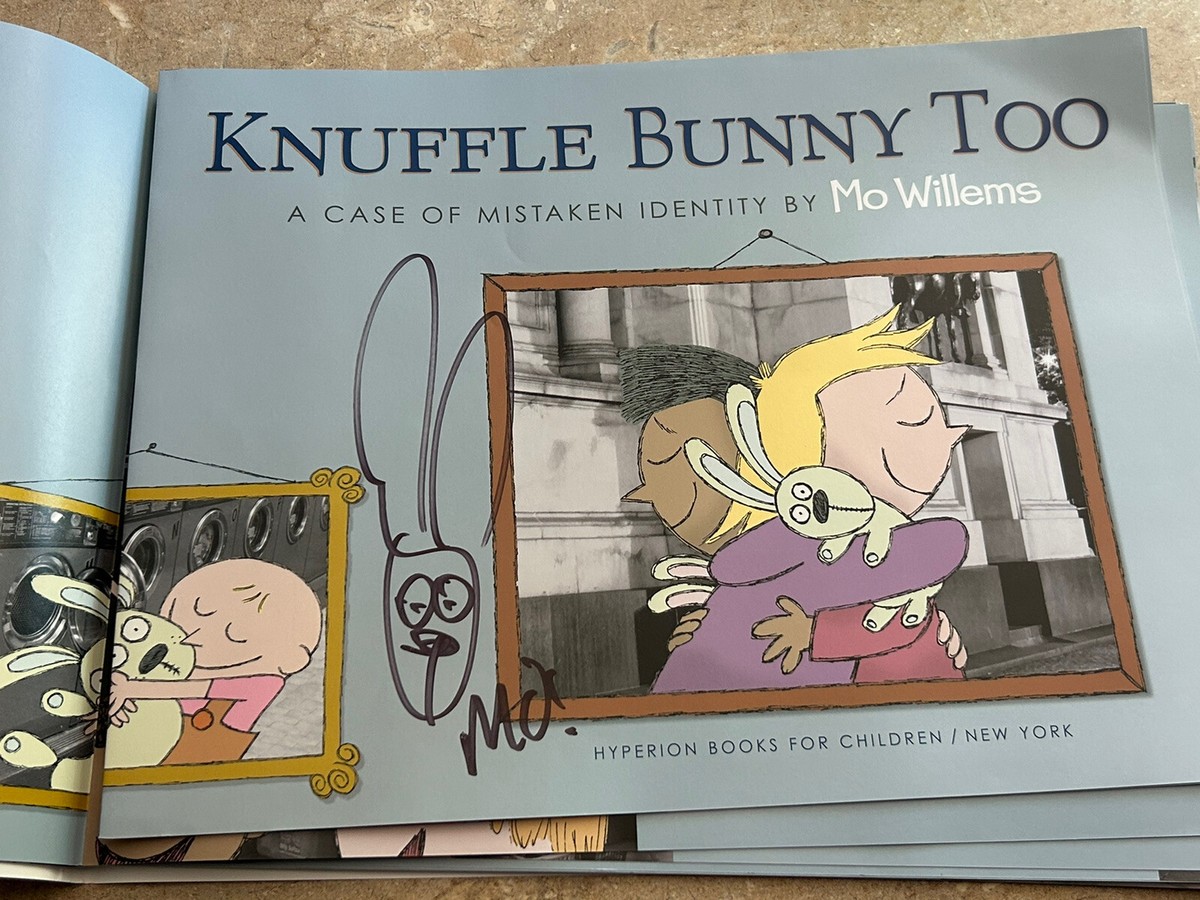 Mo Willems SIGNED AUTOGRAPHED Knuffle Bunny Too ARC Galley SKETCH