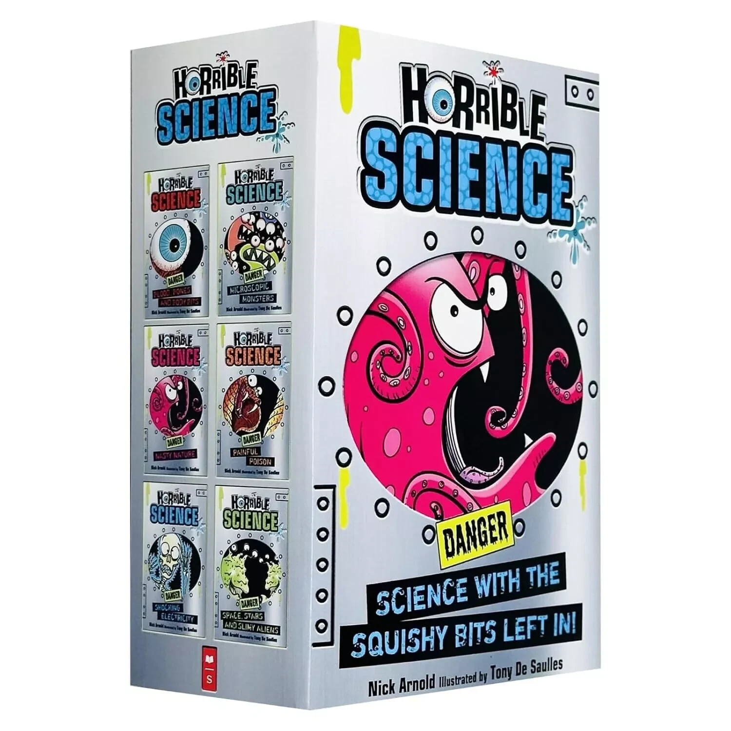 Horrible Science 6 Books Collection Set By Nick Arnold Nasty Nature, Painful