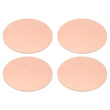 4 Pcs Metal Stamping Blanks, 80mm Round Stamping Tags, 0.8mm Thick, Copper Tone