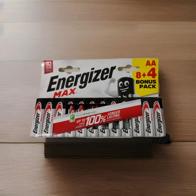 Energizer MAX 8+4 Bonus Pack AA LR6 1,5V Alkaline Batterie i. Vgl. bis zu +100%