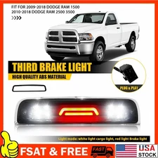 Clear For 2009-18 Dodge Ram 1500 10-18 2500 3500 LED 3rd Tail Lights Brake Lamp