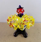 Murano Glass Clown Figurine Bowl Made in Italy Vintage 5" x 5" Italy VGC