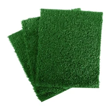 Set of 3 Reusable Green Dog Training Pee Pads for Indoor Outdoor Use