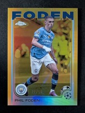 2024-25 Topps Chrome UEFA Club Competitions PHIL FODEN 27/50 Gold Refractor #47