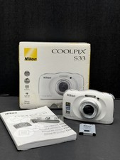 NIKON Coolpix S33 Waterproof/Shockproof 13.2MP Digital Camera PARTS ONLY UNTESTE