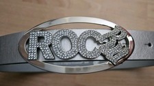 ROCAWEAR Gürtel silber Strass Glitzer wie NEU