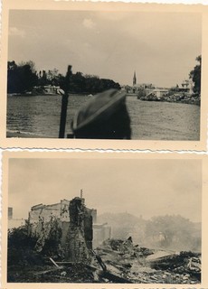 29.I.D. : 2 photos SEDAN Ardennes endommagée juste ap. entrée Allemands mai 40 !