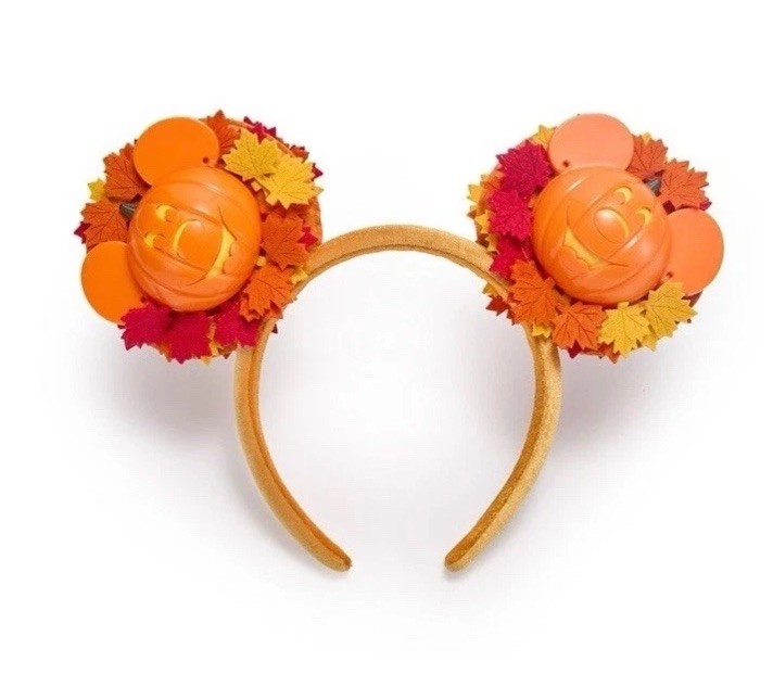 NWT Disney Parks Mickey Mouse Light-Up Jack O Lantern Wreath Ear Headband 2026