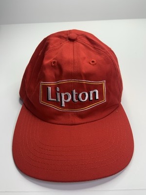 Vintage 1998 Lipton Racing Snapback Hat The Lipton  Red Adjustable